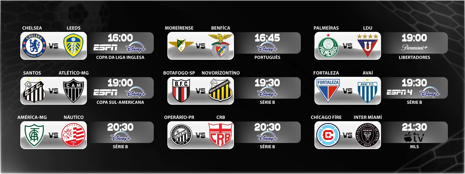 PRINCIPAIS JOGOS - 09/09