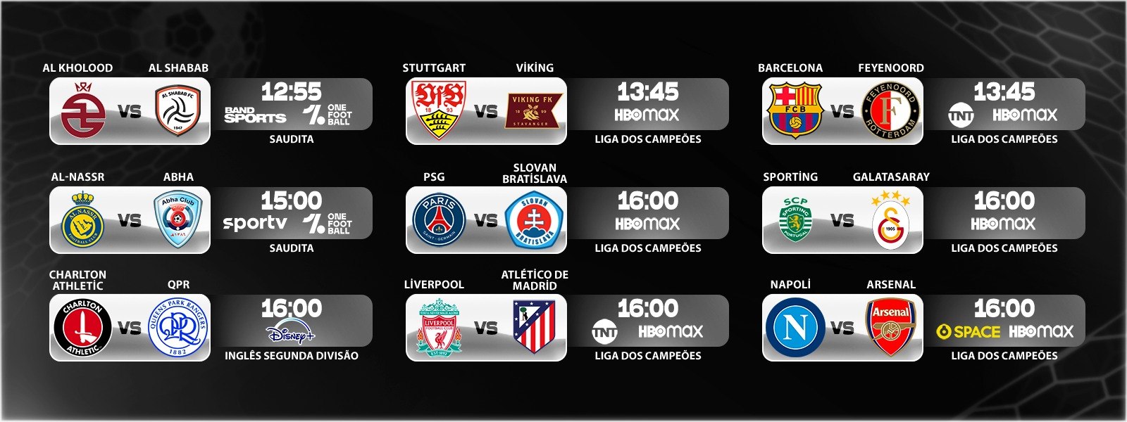 PRINCIPAIS JOGOS - 09/09